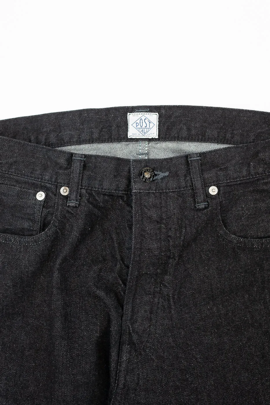 1382-12DB - No. 1 Five Pocket Selvedge Denim - Black