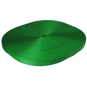 1" x 300' 4.5K Polyester Cargo Webbing - Green