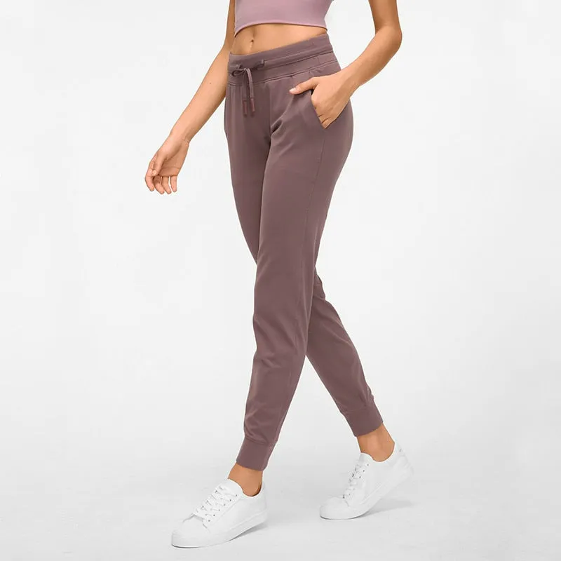 2021 Women's Fitness Sweatpants with Pockets Stretch Leggings Sizes XS - XL