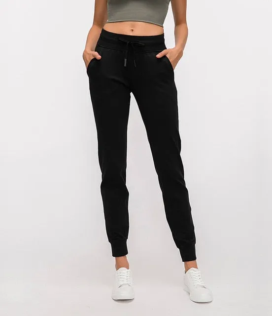 2021 Women's Fitness Sweatpants with Pockets Stretch Leggings Sizes XS - XL