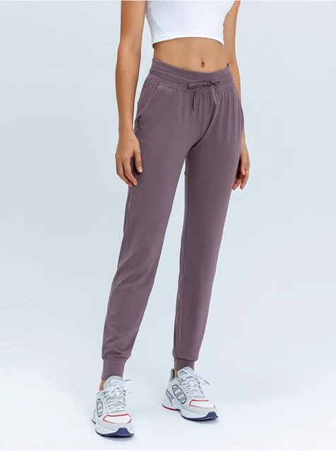 2021 Women's Fitness Sweatpants with Pockets Stretch Leggings Sizes XS - XL