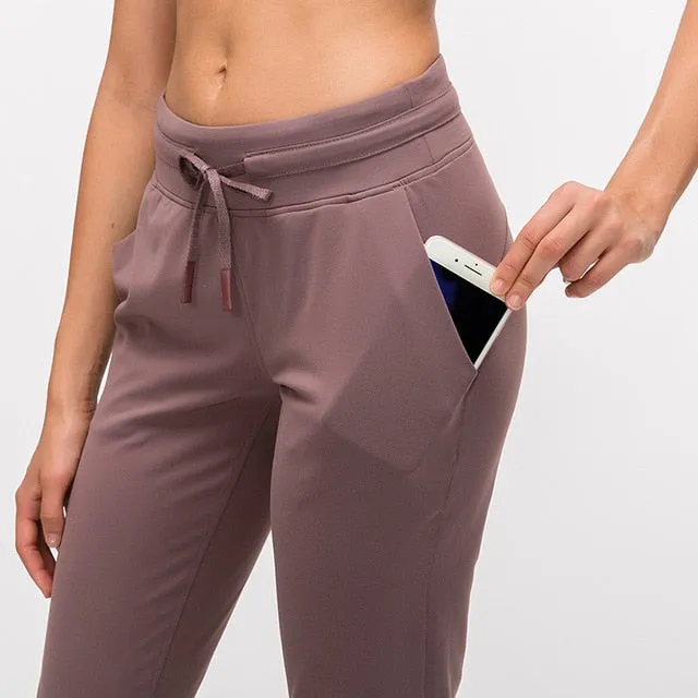 2021 Women's Fitness Sweatpants with Pockets Stretch Leggings Sizes XS - XL