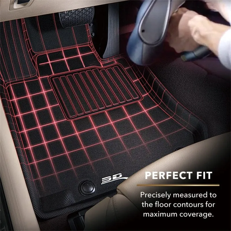 3D Maxpider 2024  Tesla Model 3 Kagu 2nd Row Floormat - Black