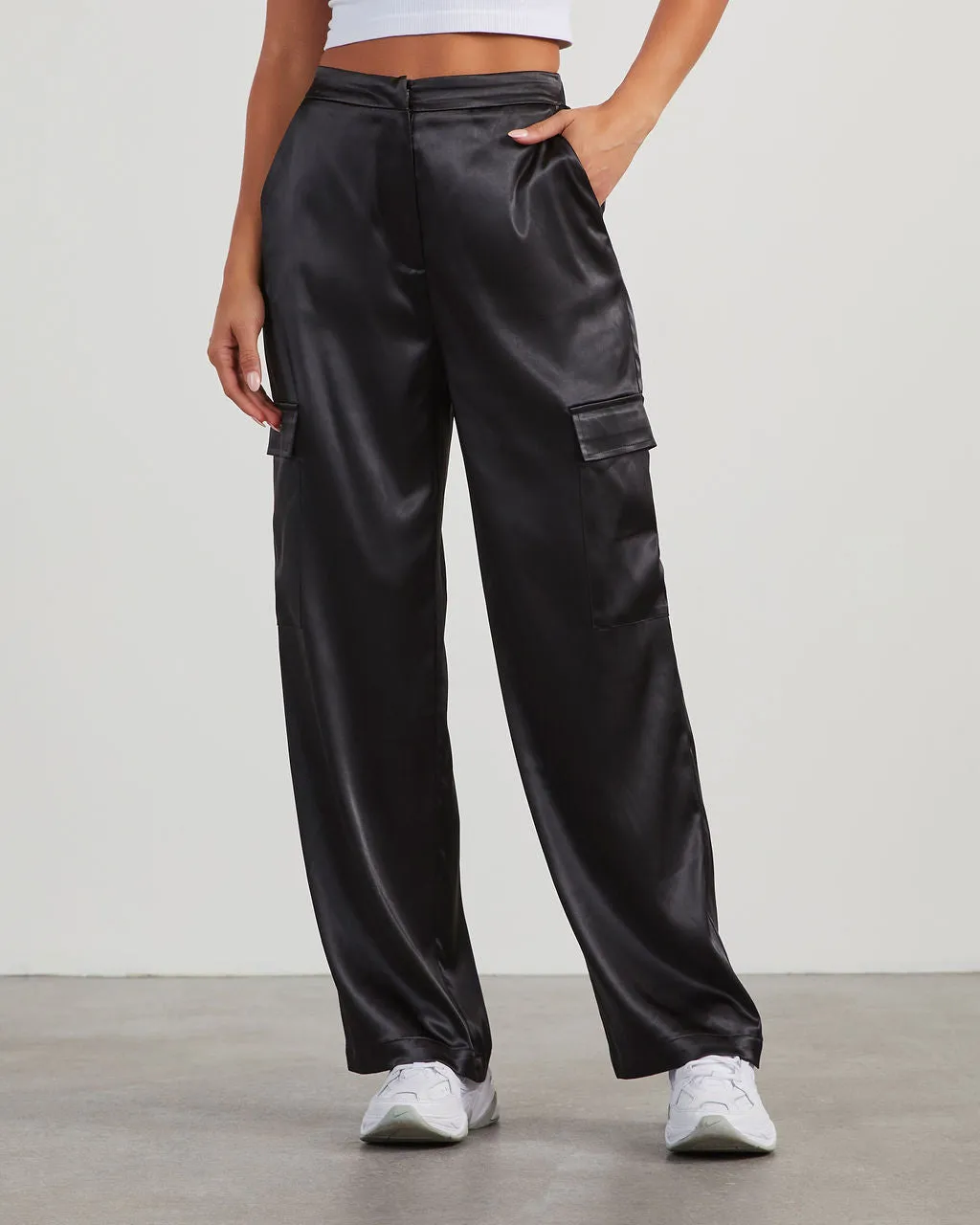 Adriano Satin Cargo Pants