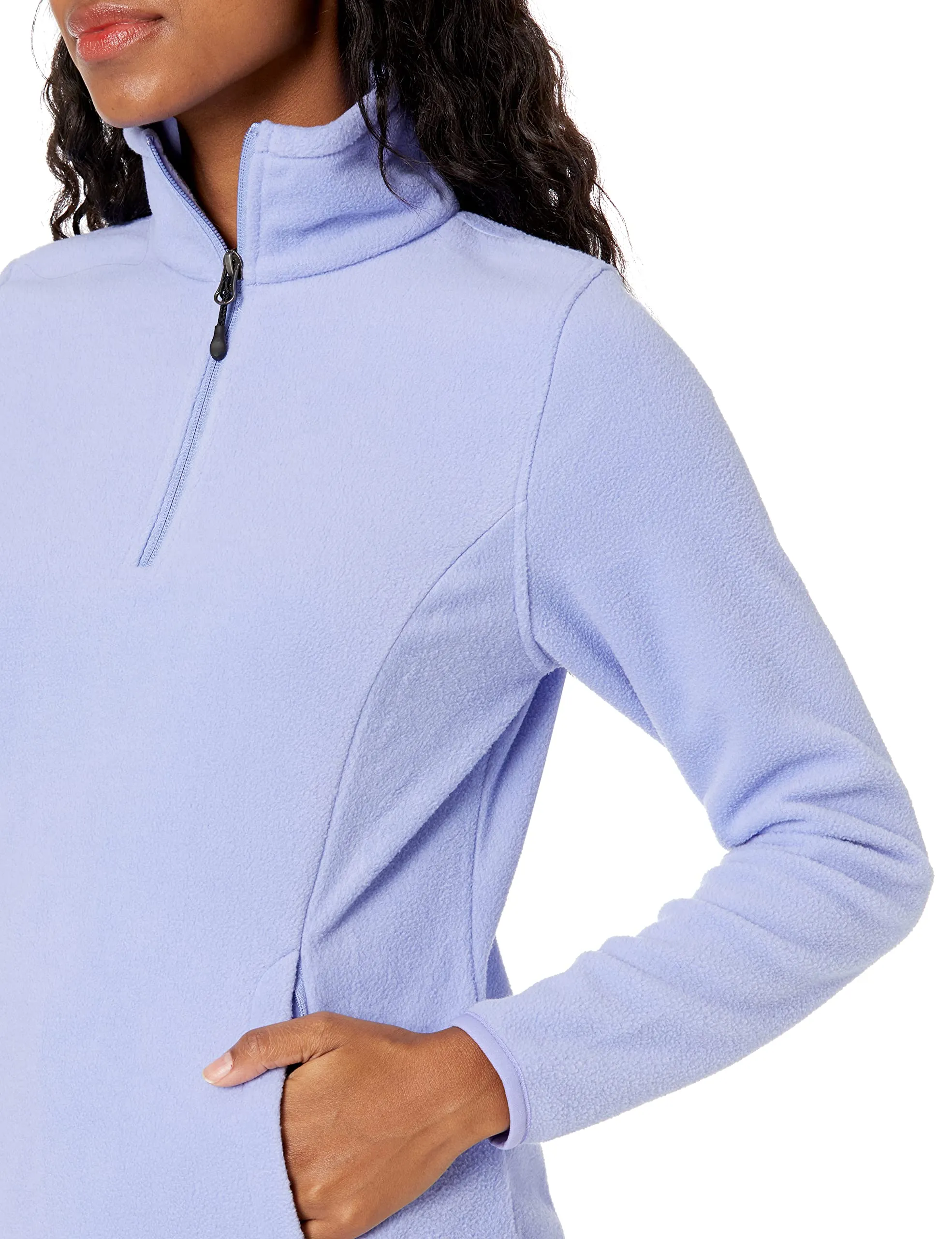 Amazon Essentials Women's Classic-Fit Long-Sleeve Quarter-Zip Polar Fleece Pullover Jacket -