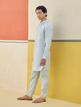 Arin Border Linen Kurta Set
- Sky