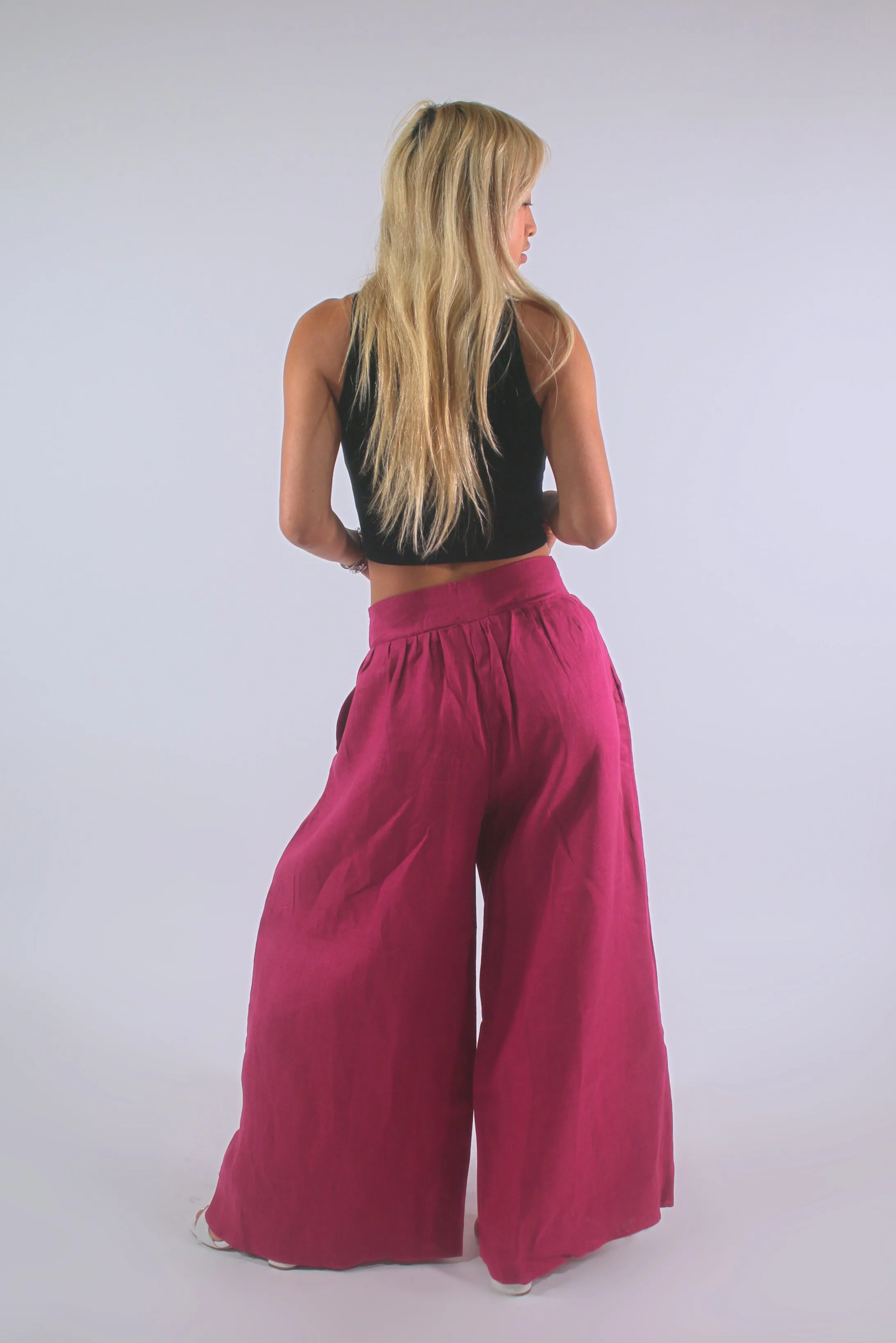 Balloon 100% Linen Ultrawide Pants