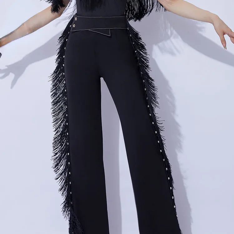 Ballroom/ Latin Tassel Straight Pants