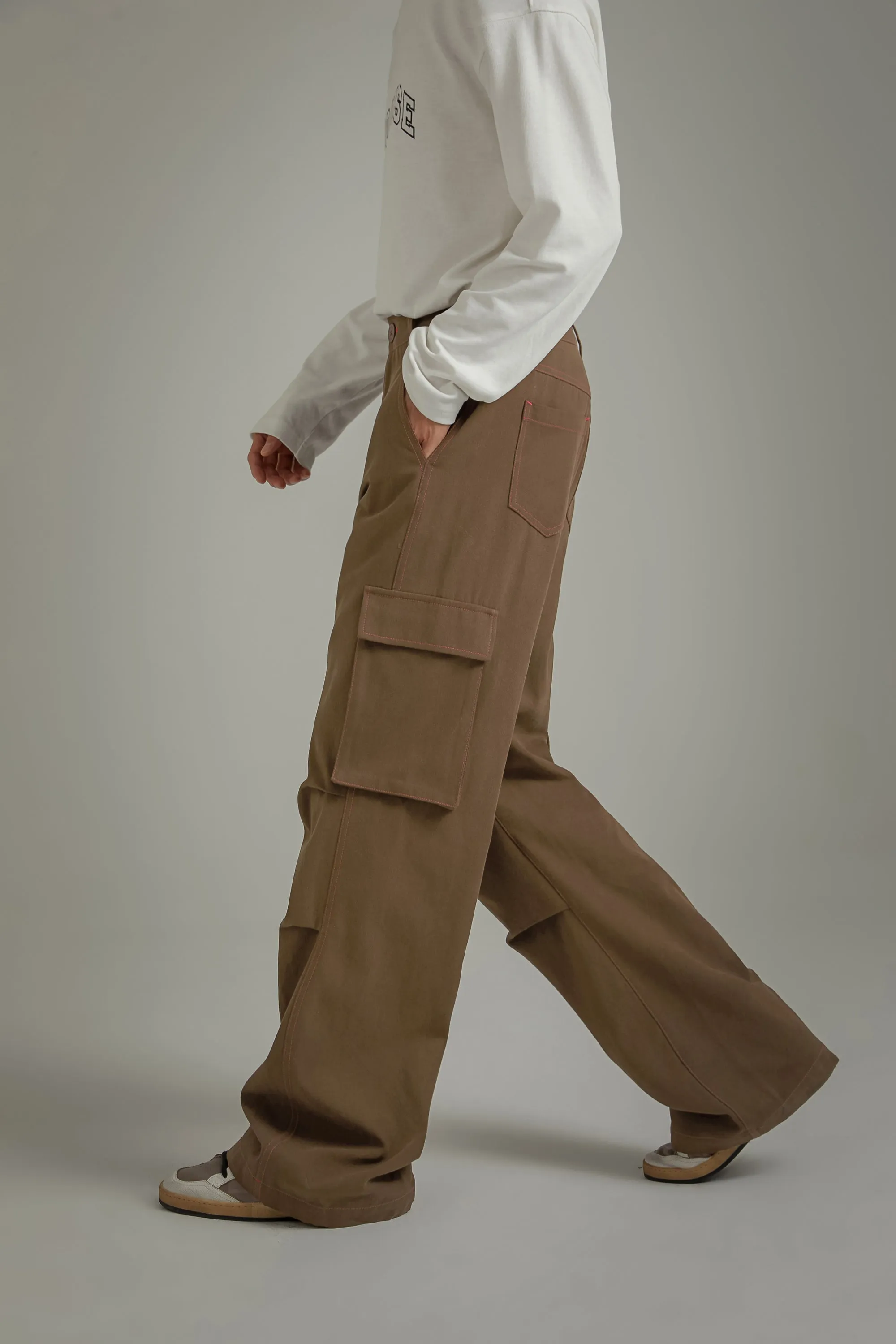 Basic Wide Cargo Pants