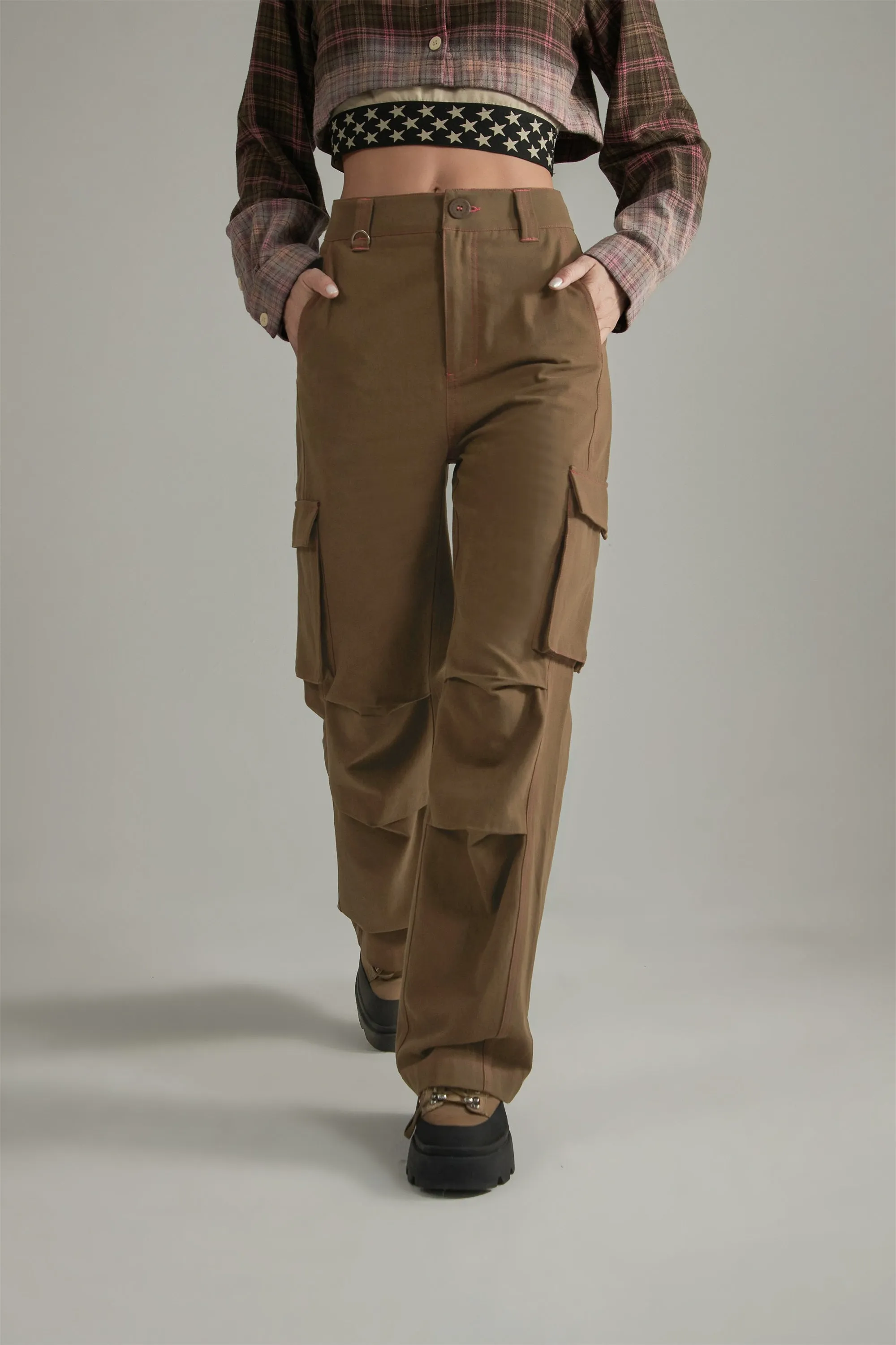 Basic Wide Cargo Pants