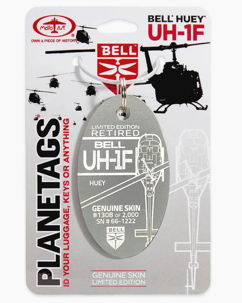 Bell®️ Huey®️ UH-1F - PLANETAGS SERIAL #: 66-1222