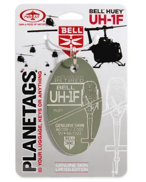 Bell®️ Huey®️ UH-1F - PLANETAGS SERIAL #: 66-1222