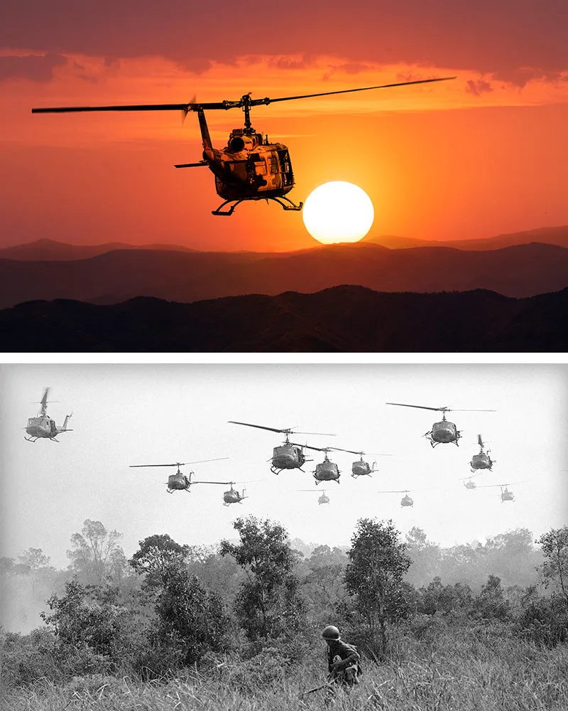 Bell®️ Huey®️ UH-1F - PLANETAGS SERIAL #: 66-1222