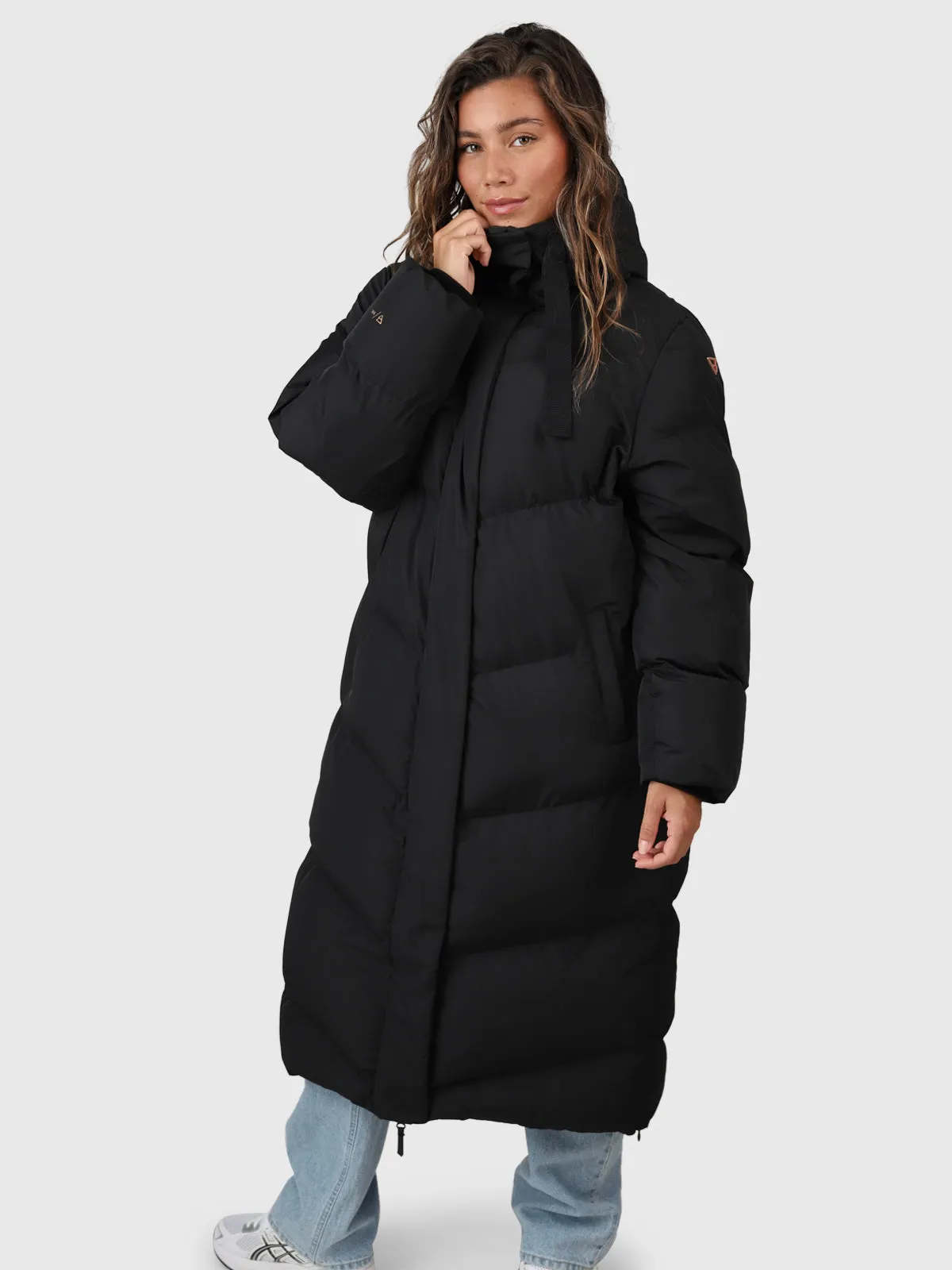 Bigsury Women Long Puffer Coat | Black