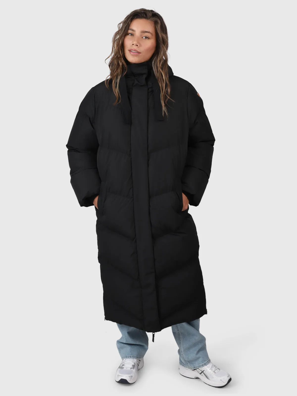 Bigsury Women Long Puffer Coat | Black