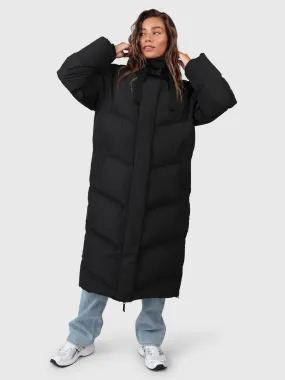 Bigsury Women Long Puffer Coat | Black