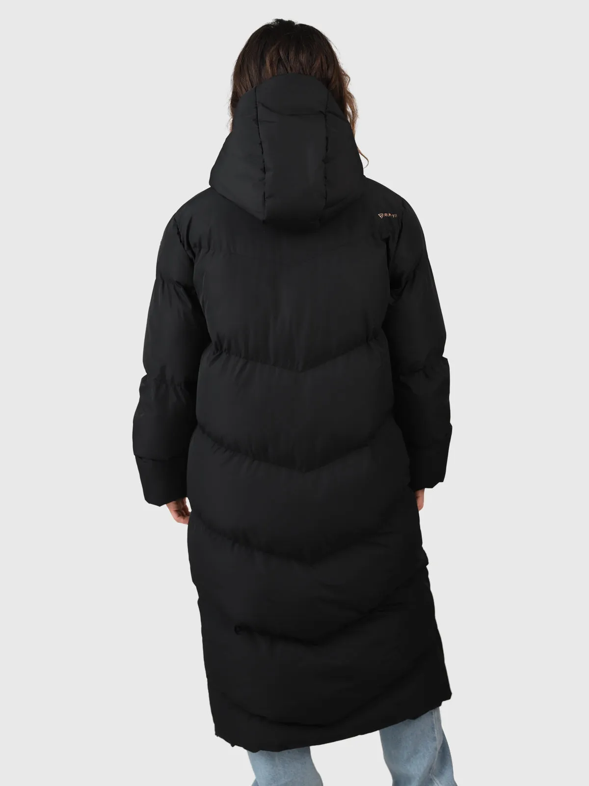 Bigsury Women Long Puffer Coat | Black