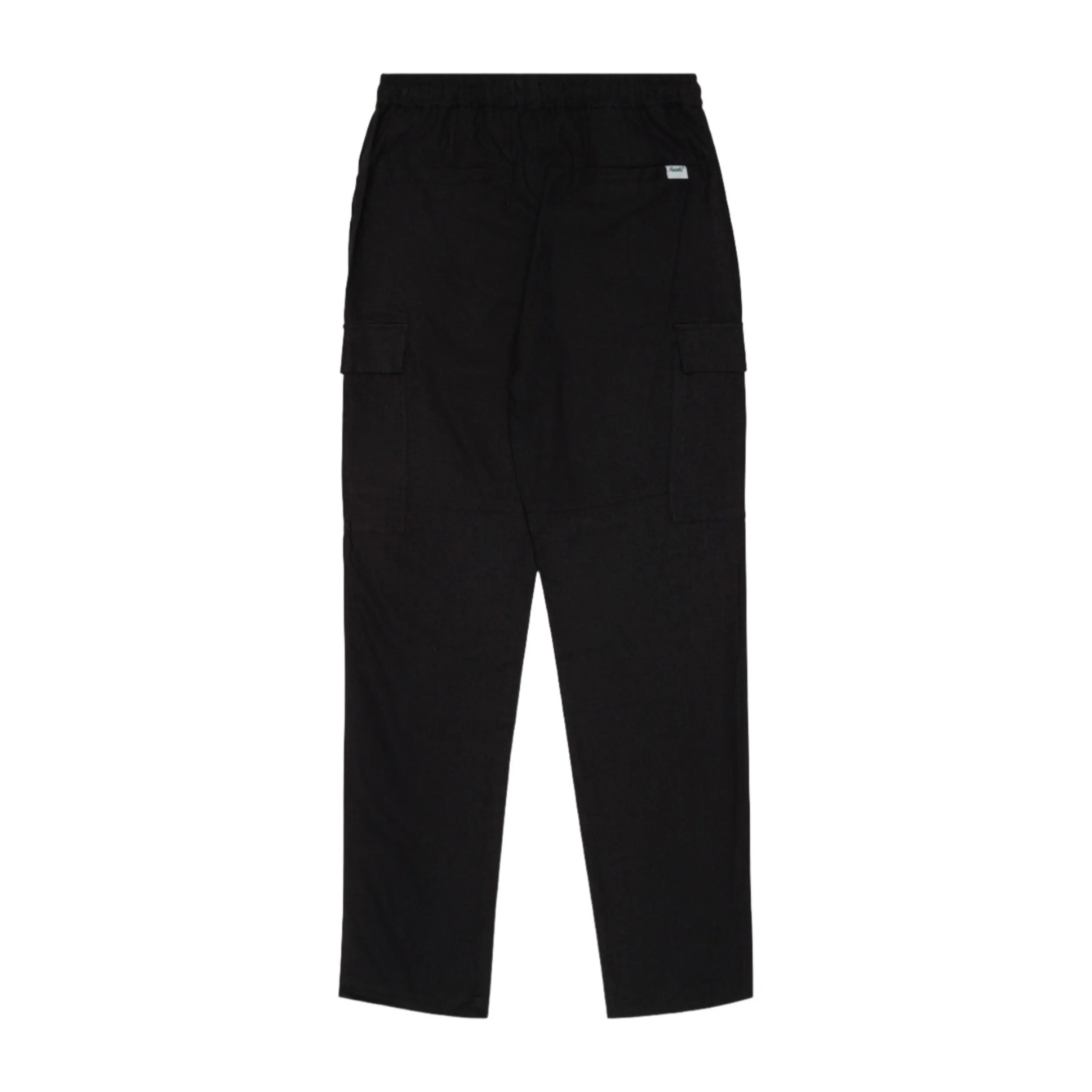 Black Cargo Linen Pant