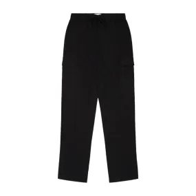 Black Cargo Linen Pant