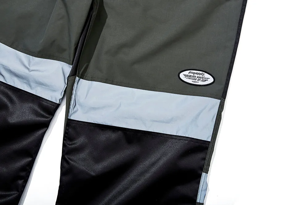 BOX DOUBLE LINE REFLECTIVE JOGGER PANTS KHAKI