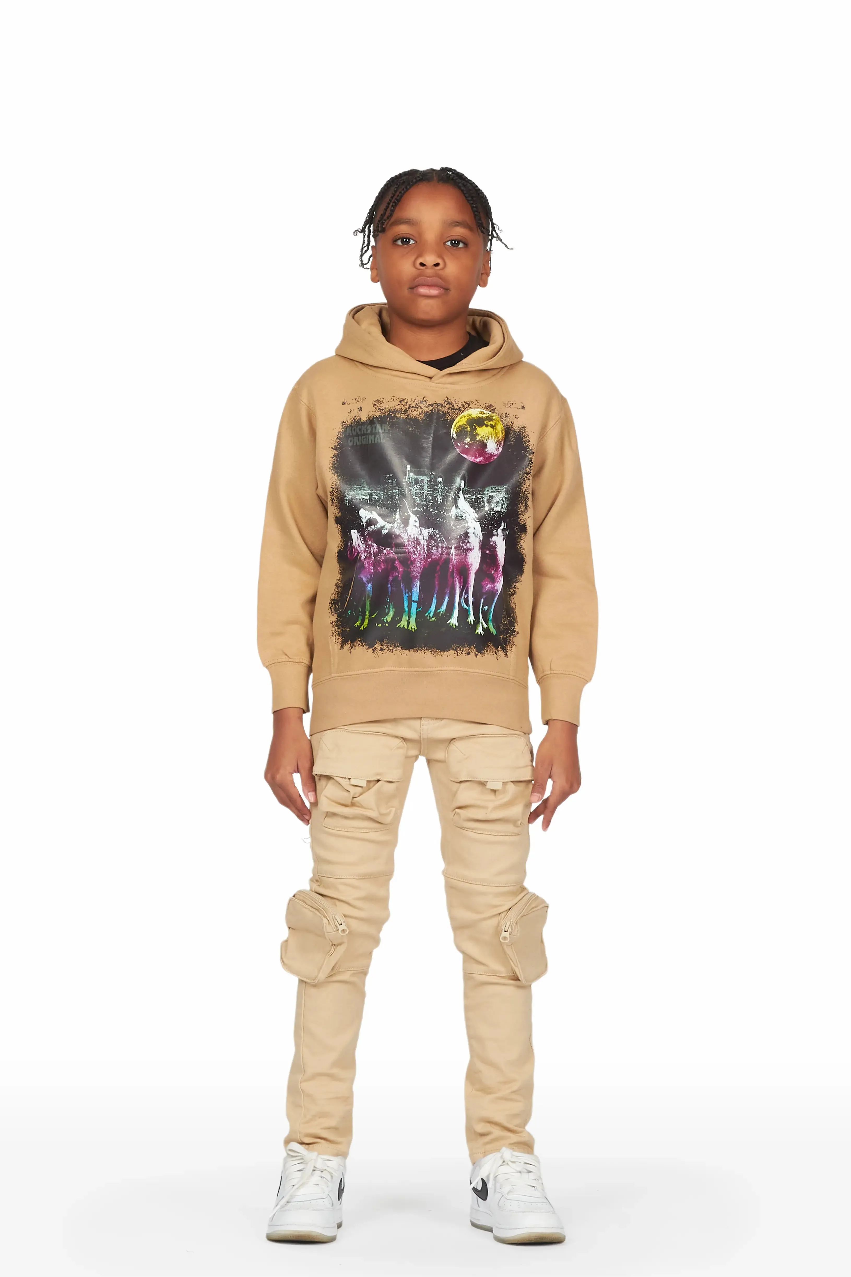 Boys Mungo Khaki Cargo Jean