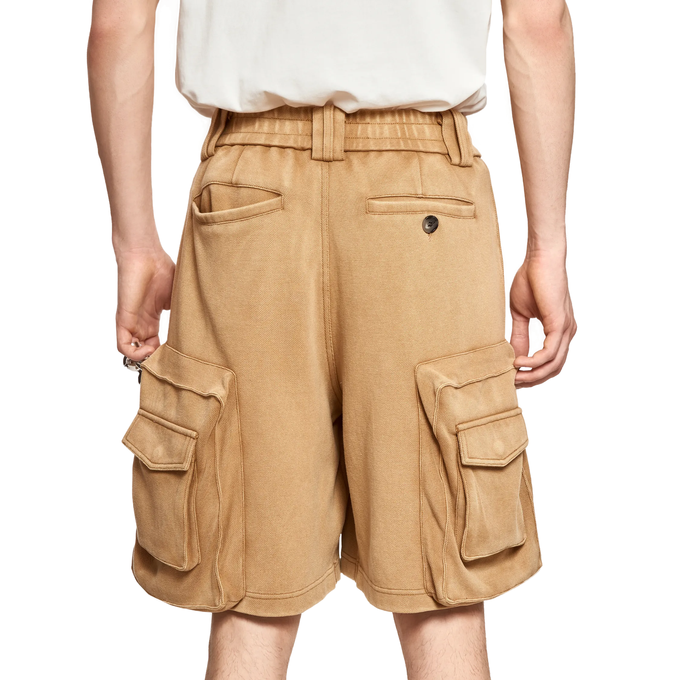 CARGO SHORTS- BEIGE