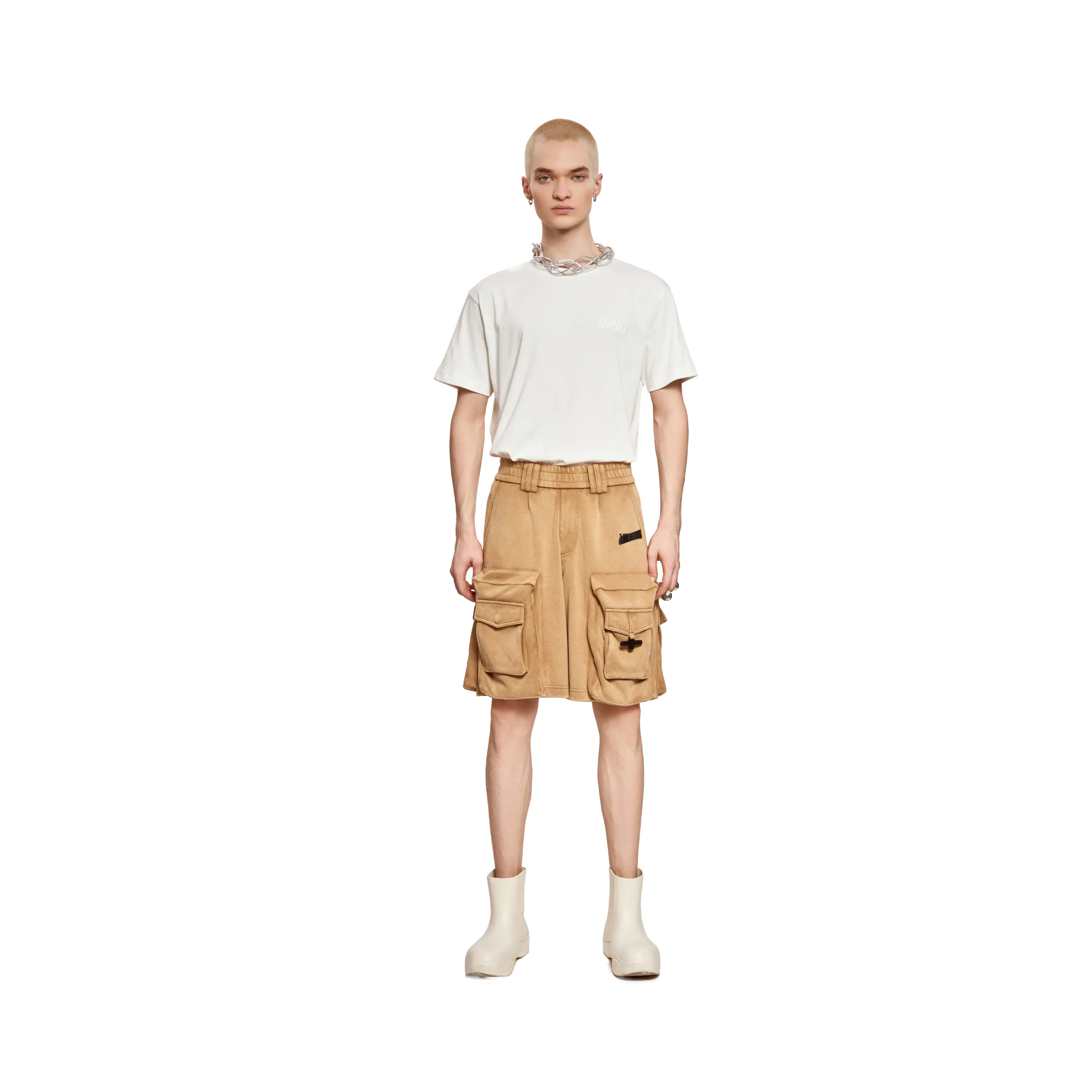 CARGO SHORTS- BEIGE