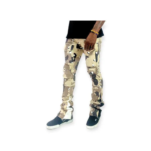 Cargo stack twill pants