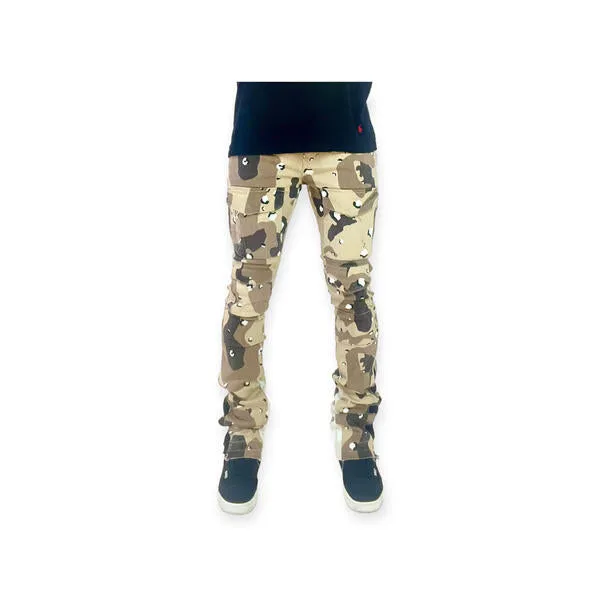 Cargo stack twill pants