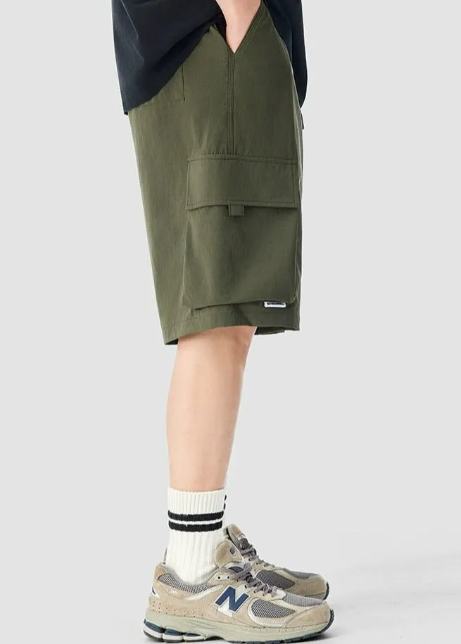 Cargo Utility Shorts with Zippered Pocket