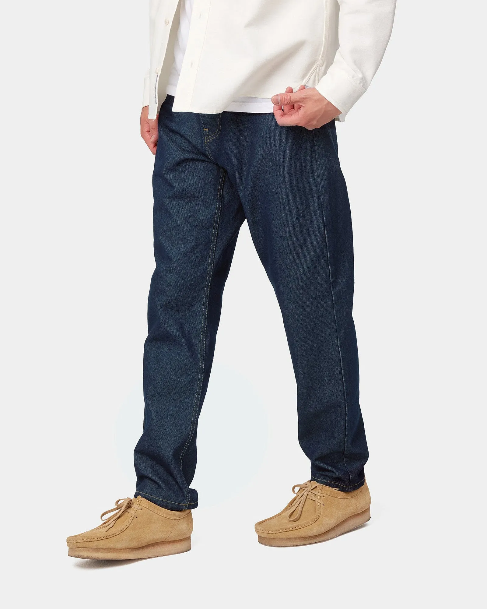 Carhartt WIP Newel Pant Relaxed Tapered Mens Jeans - Blue One Wash