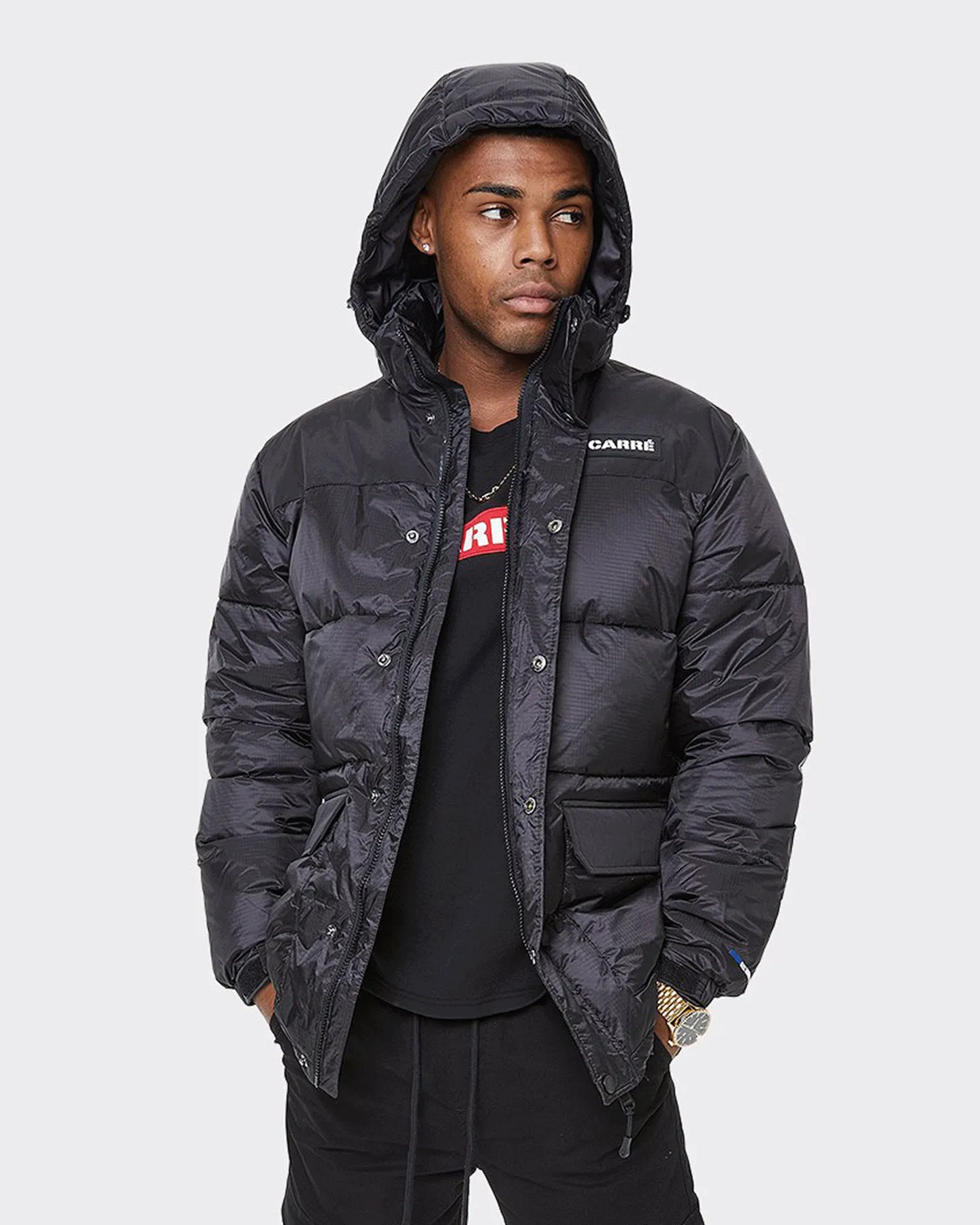 Carré Men's Roadman Puffer Jacket Black