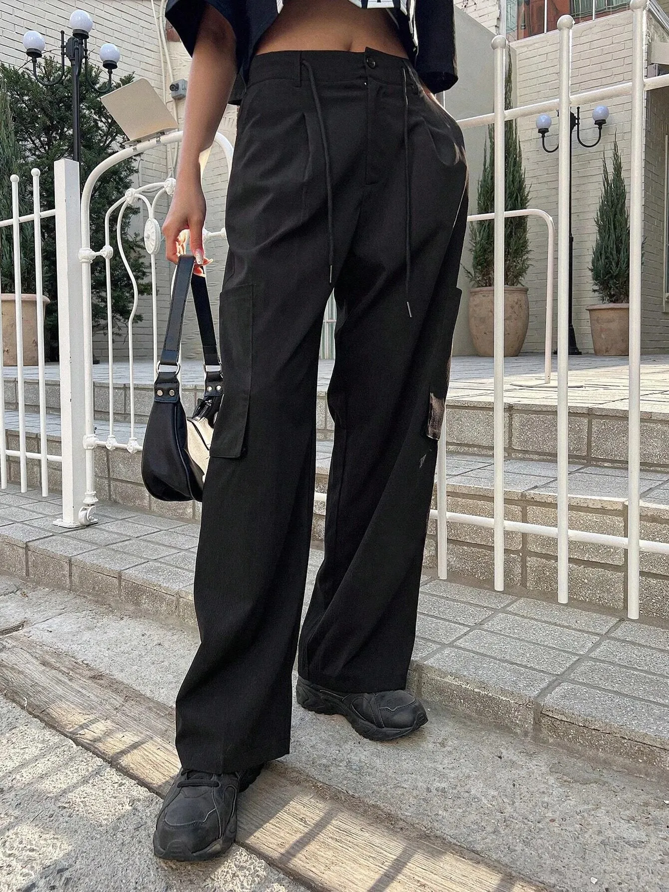 Casual Waist Cargo Pants