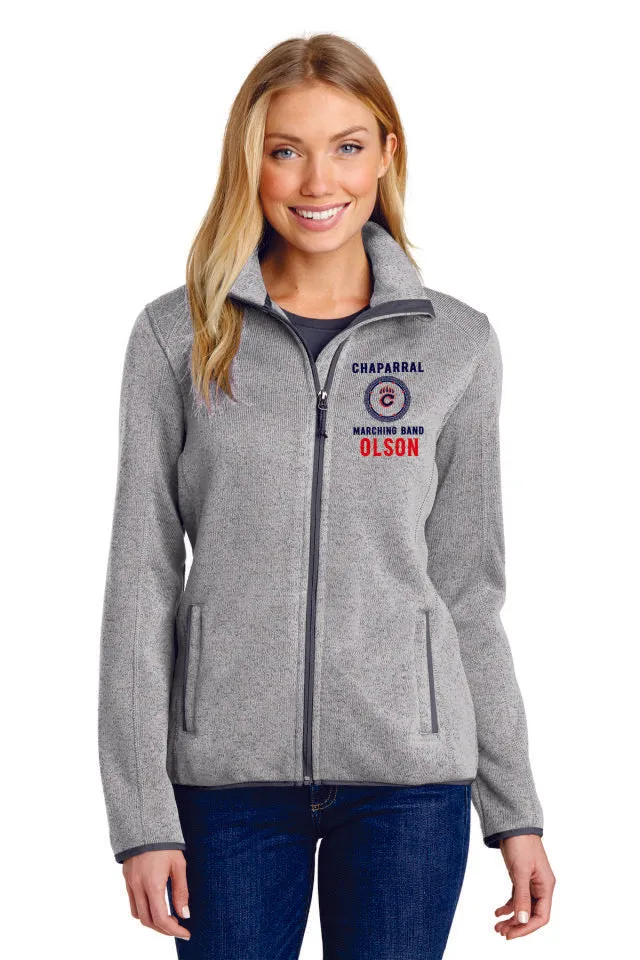 Chap Band Sweater Fleece Jacket- Ladies, Unisex sizes