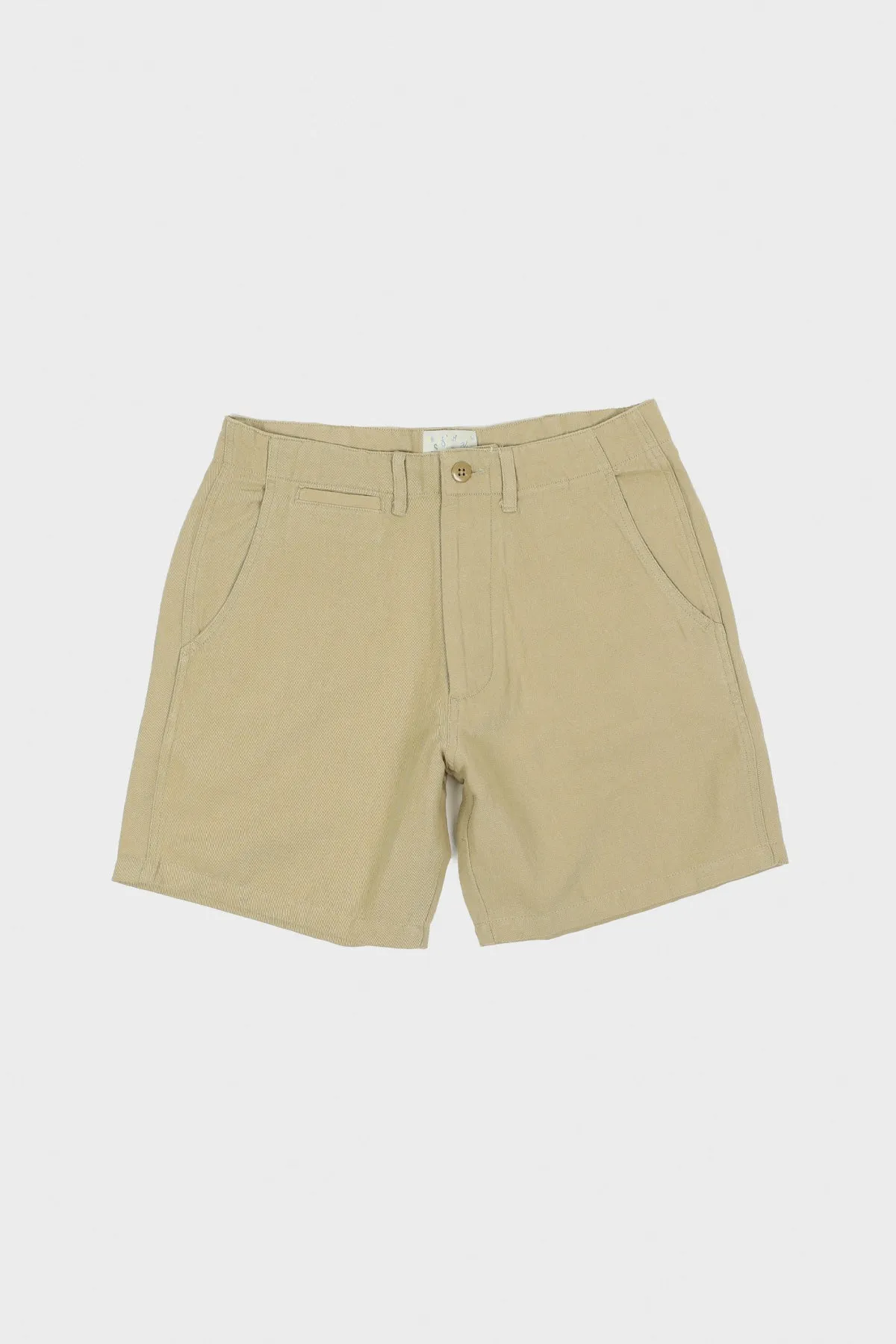 Cotton/Linen Shorts - Camp Khaki