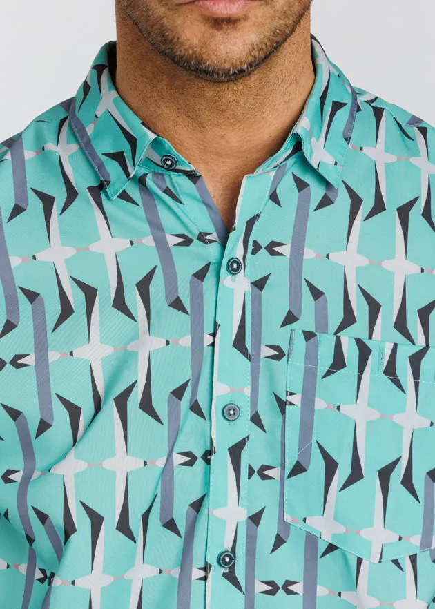 Crash Landing Men's Button Down