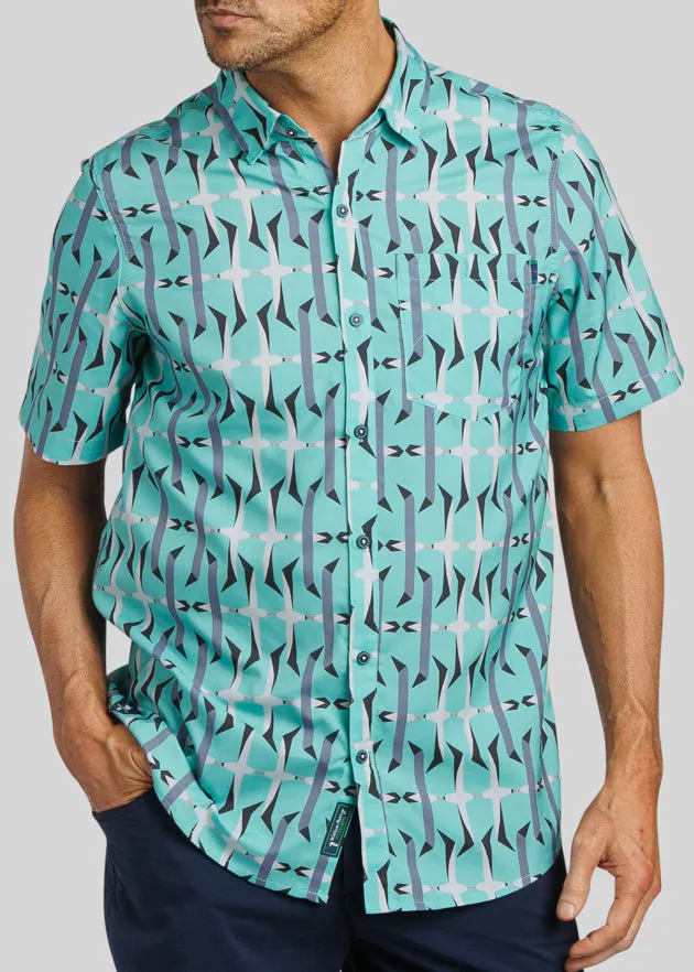 Crash Landing Men's Button Down