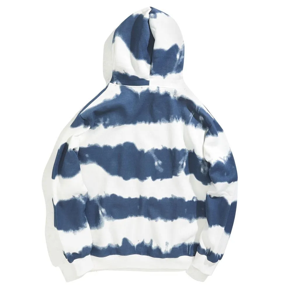 Daisy Tie Dye Striped Fleece Hoodies