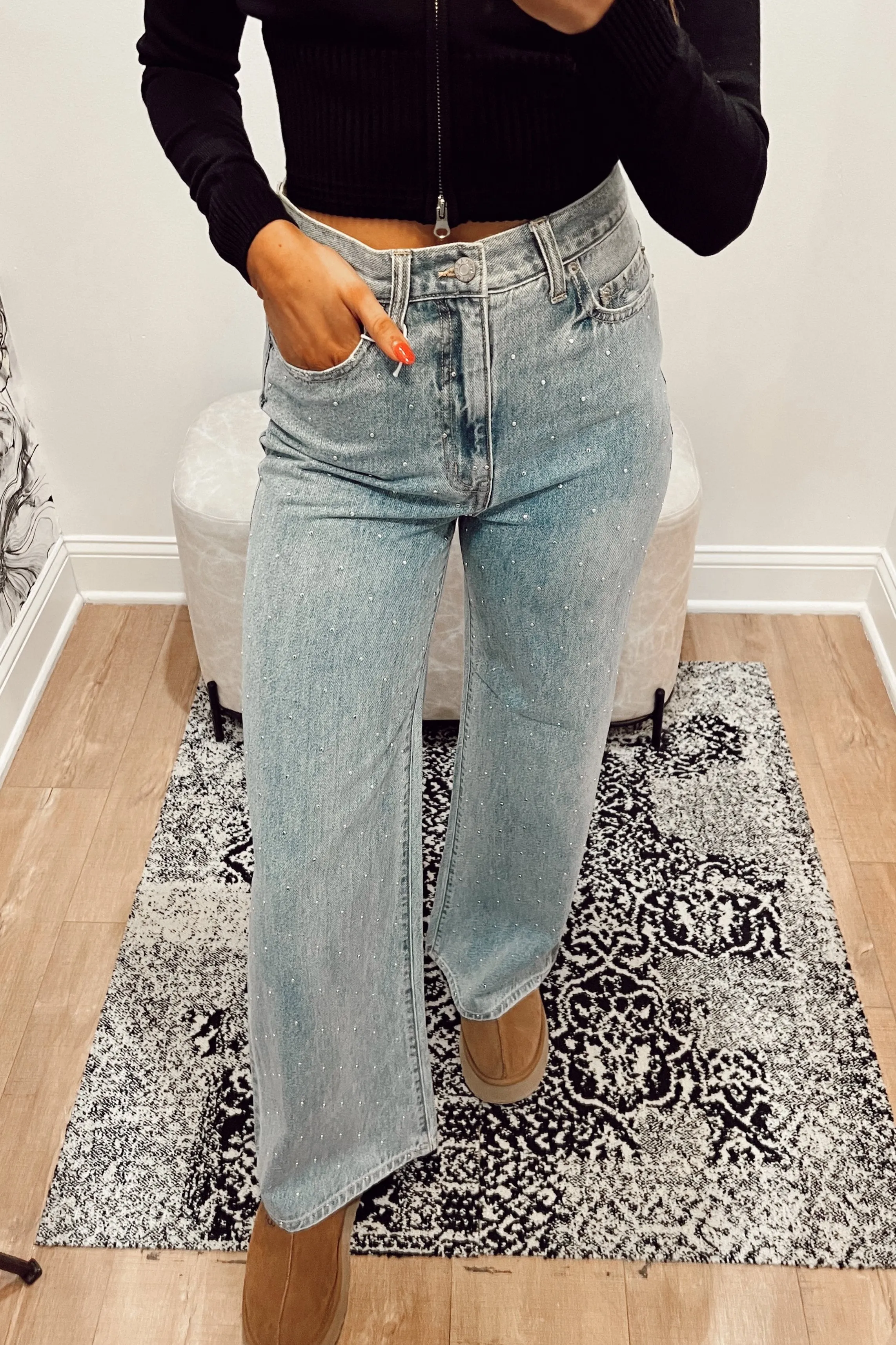 Daze Far Out Wide Leg Jeans