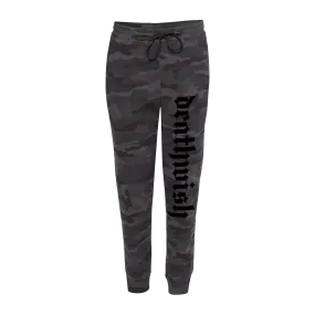 Deathwish “Logo” Black Camo Joggers