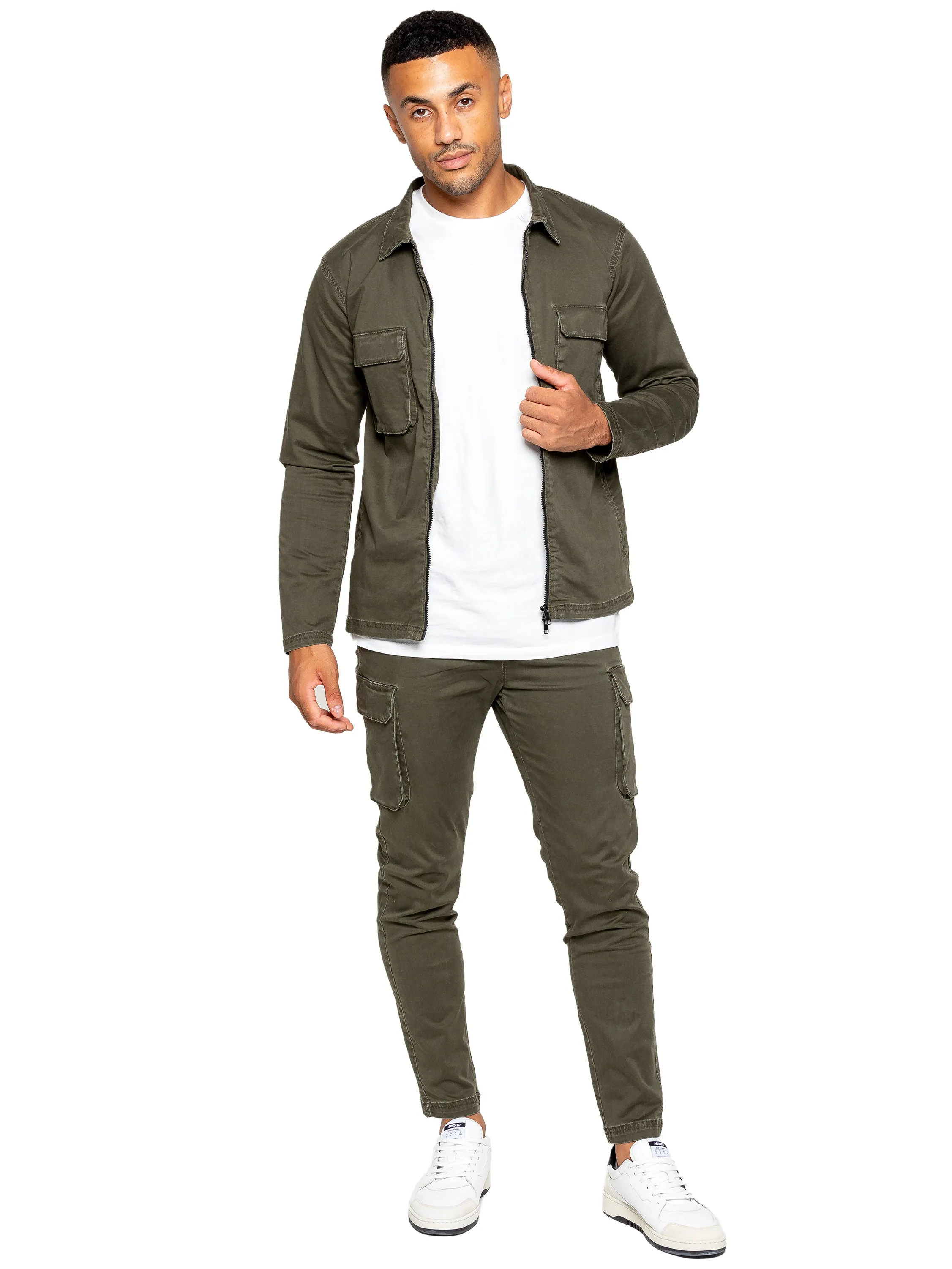 Enzo | Mens Cargo Tracksuit