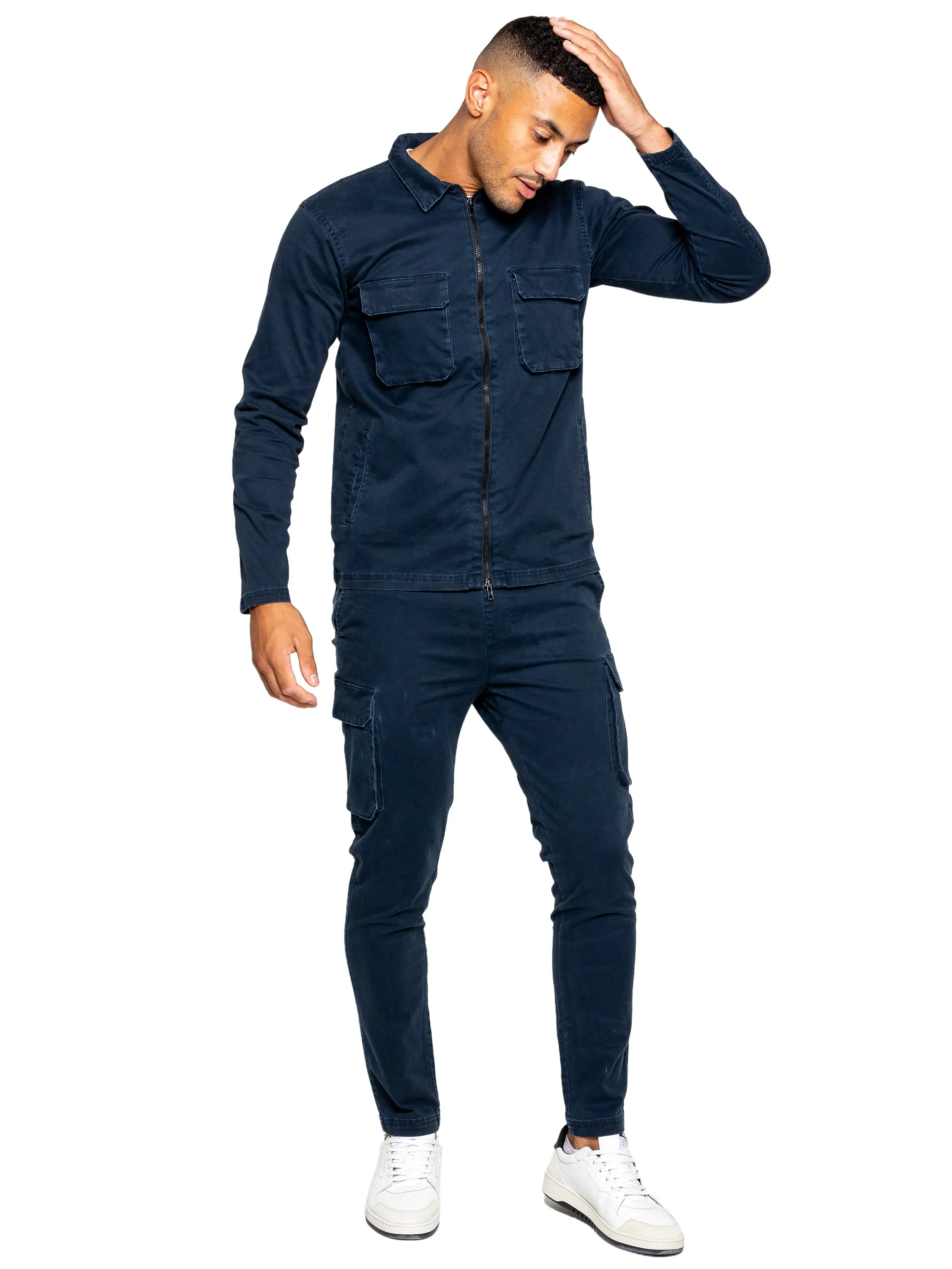 Enzo | Mens Cargo Tracksuit