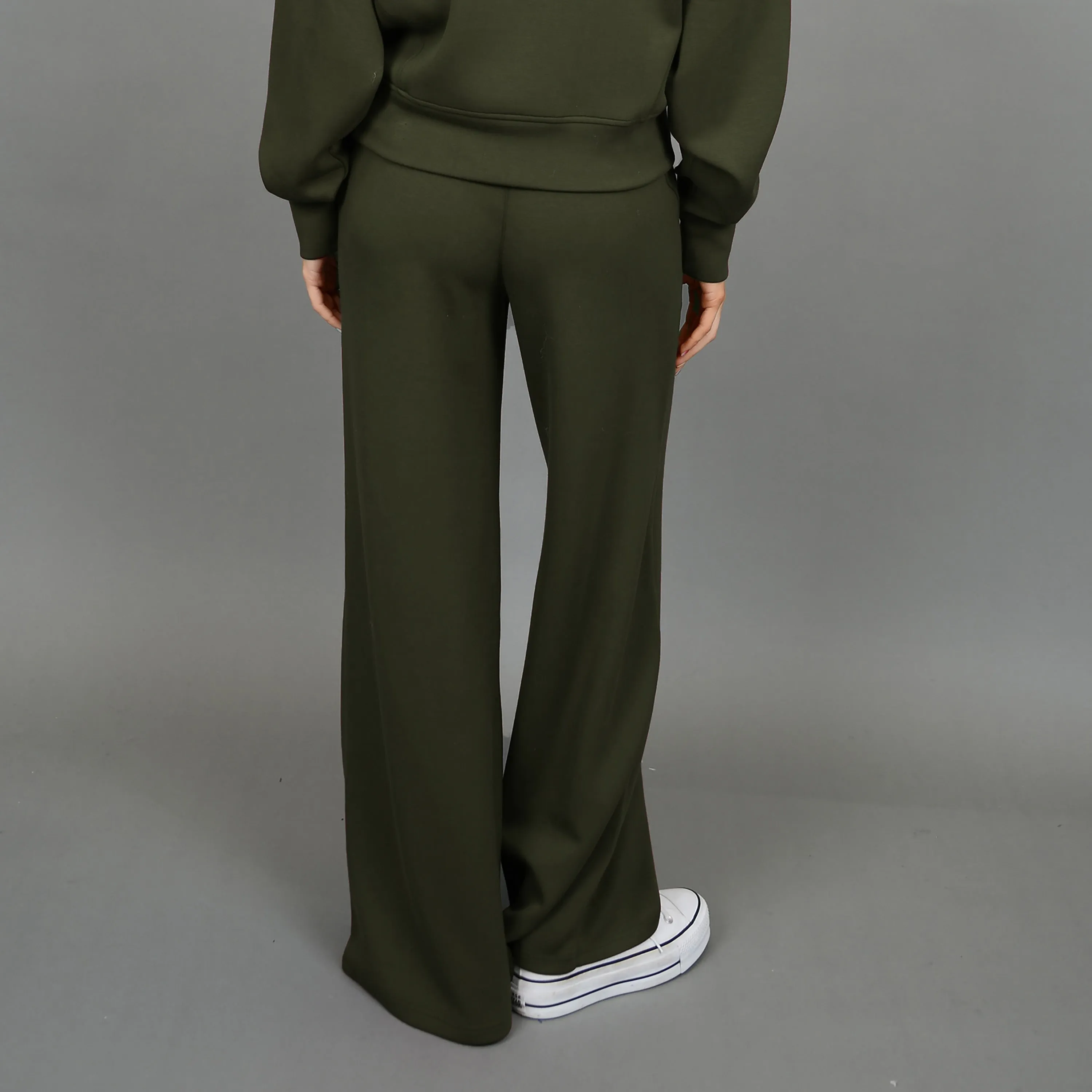 ERIKA KNIT PANT -  OLIVE NIGHT