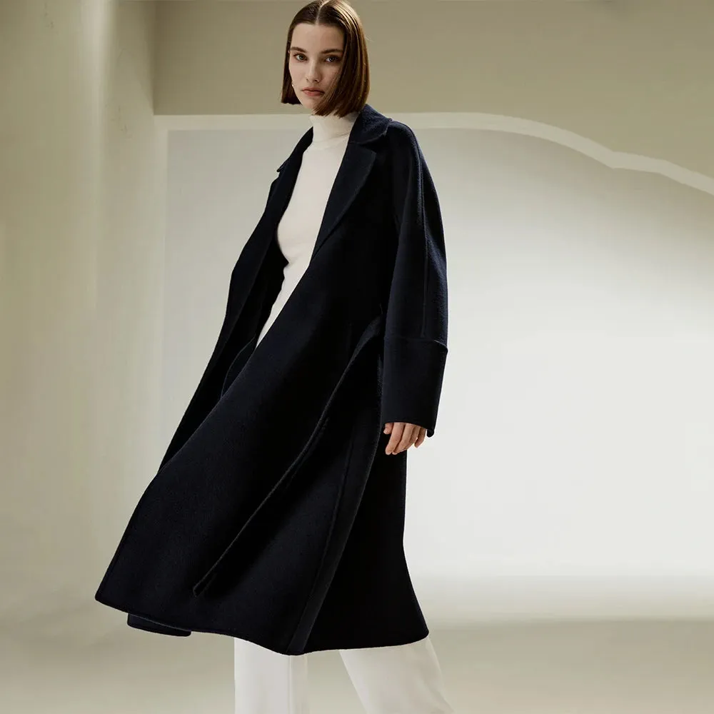 Essentials Belt Long Wool Coat