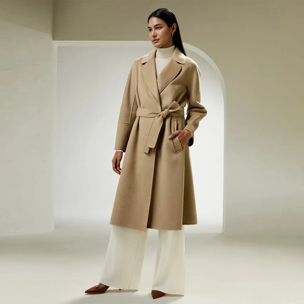 Essentials Belt Long Wool Coat