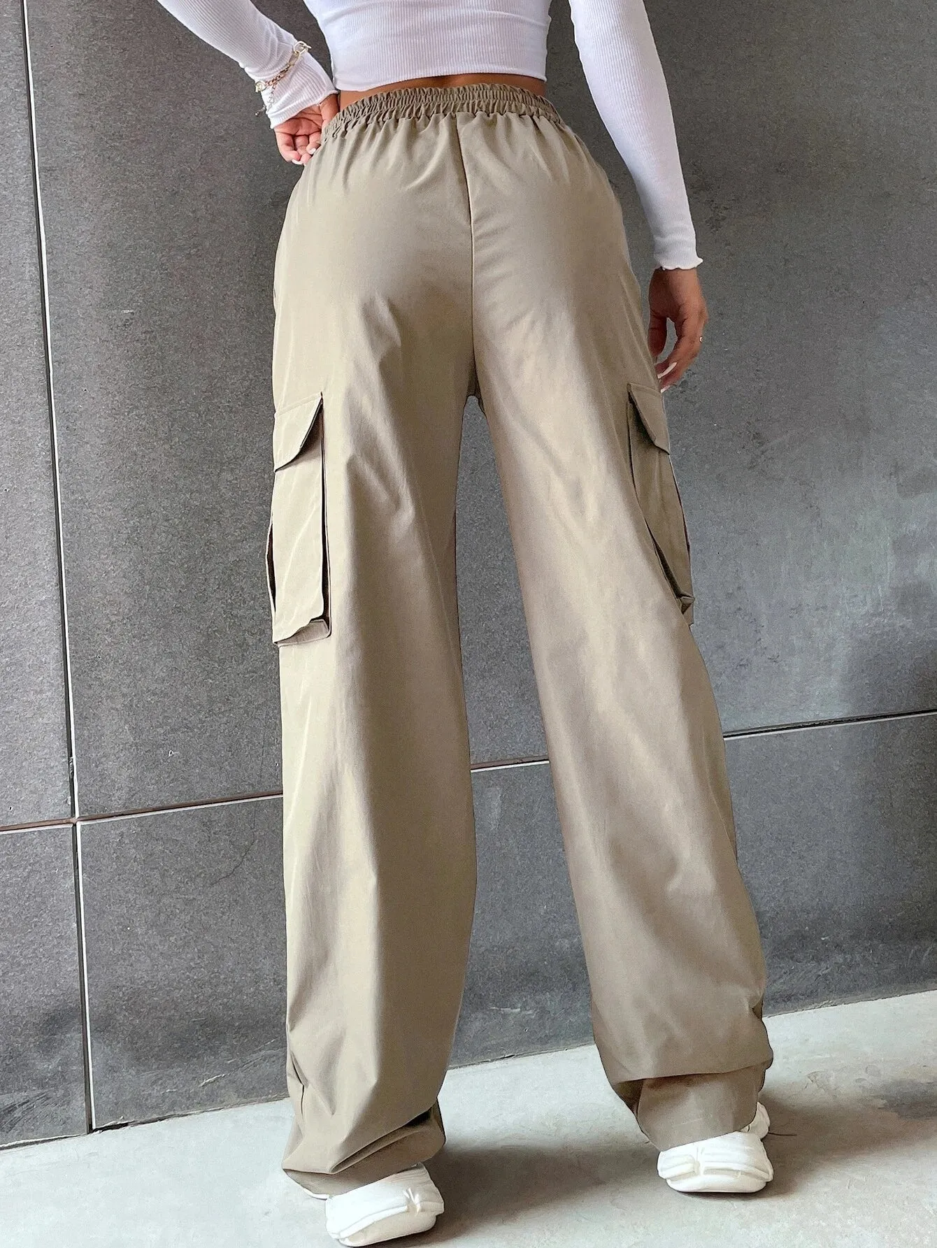 Flap Pocket Side Versatile Cargo Pants