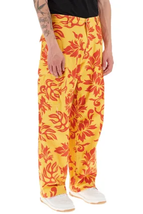 floral cargo pants