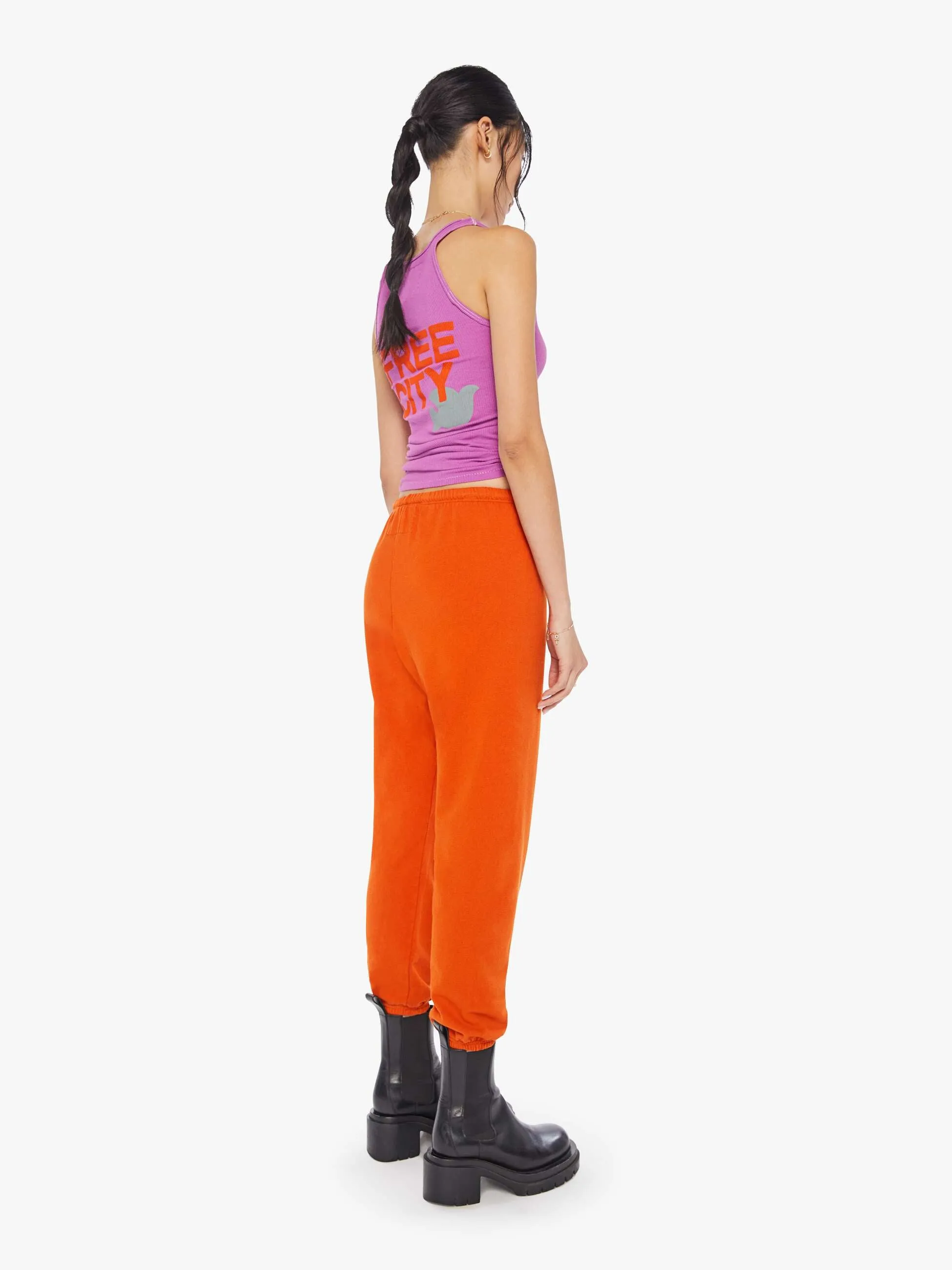 FREECITY Large Sweatpant - Orange Plant