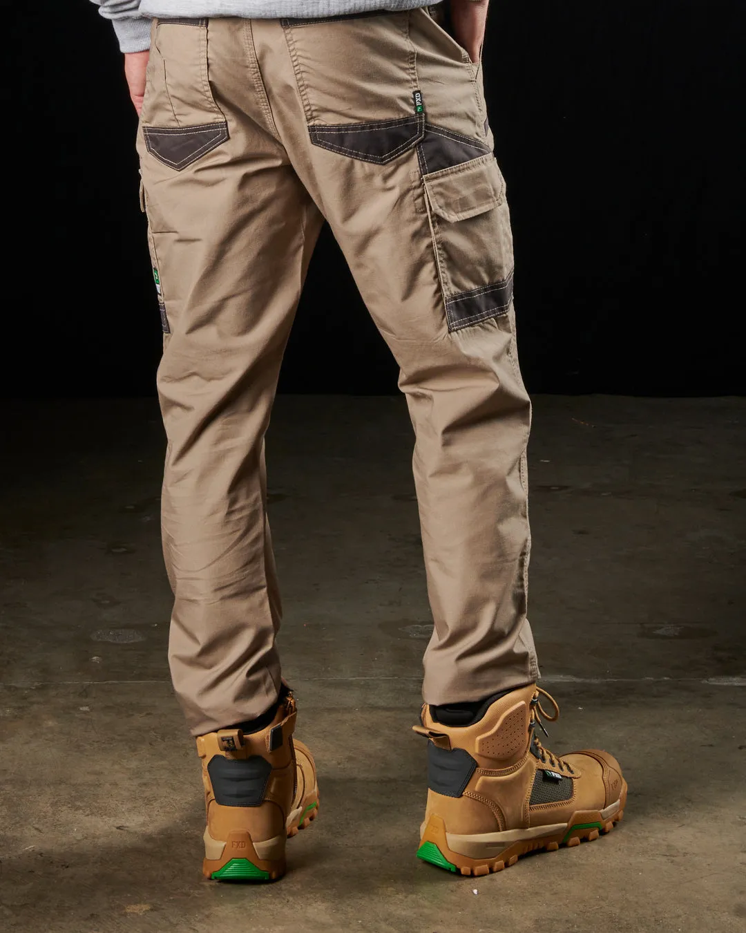 FXD Men's - WP.5 Stretch Tech Light Weight Work Pants - Khaki