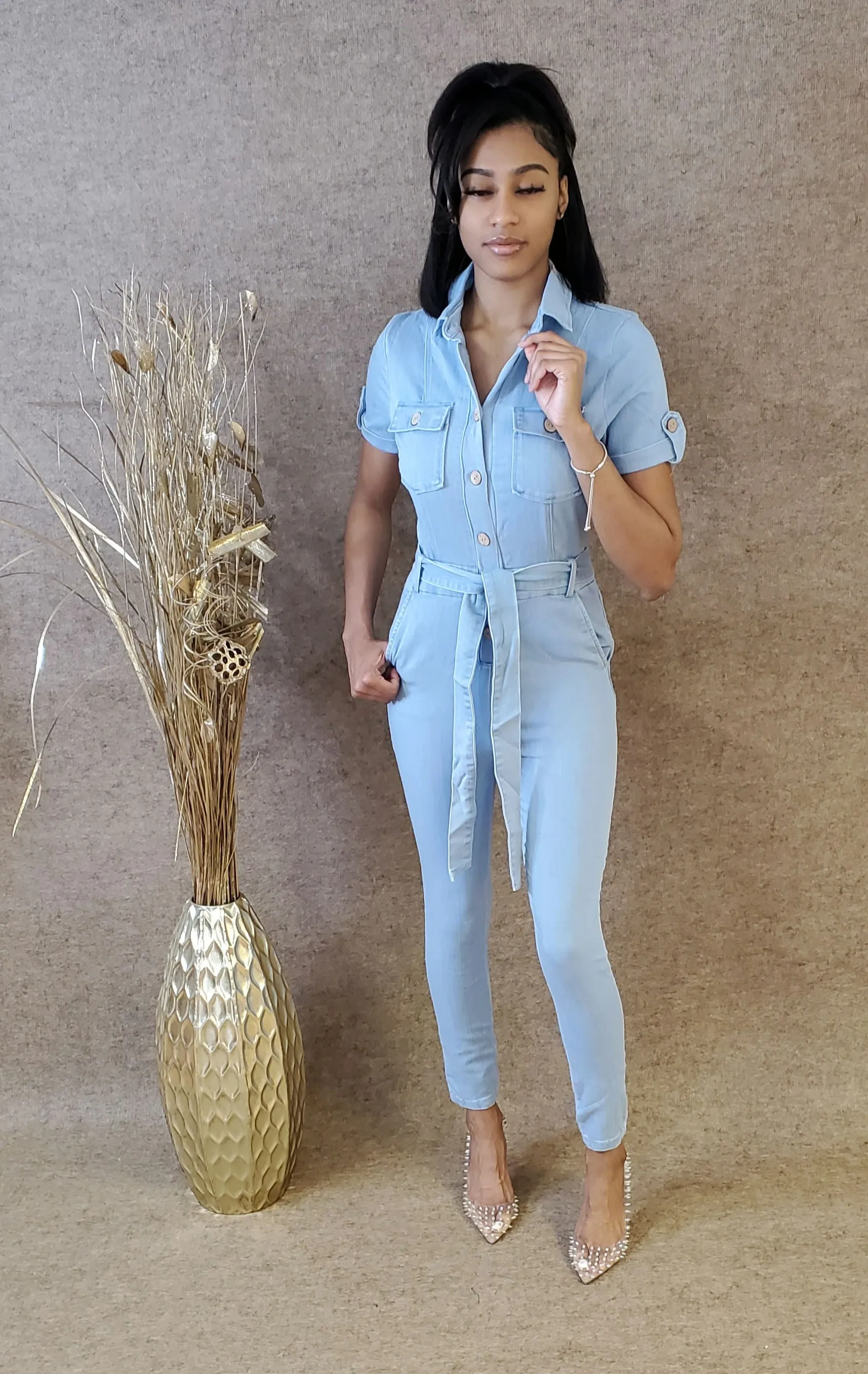 GILLY DENIM JUMPSUIT